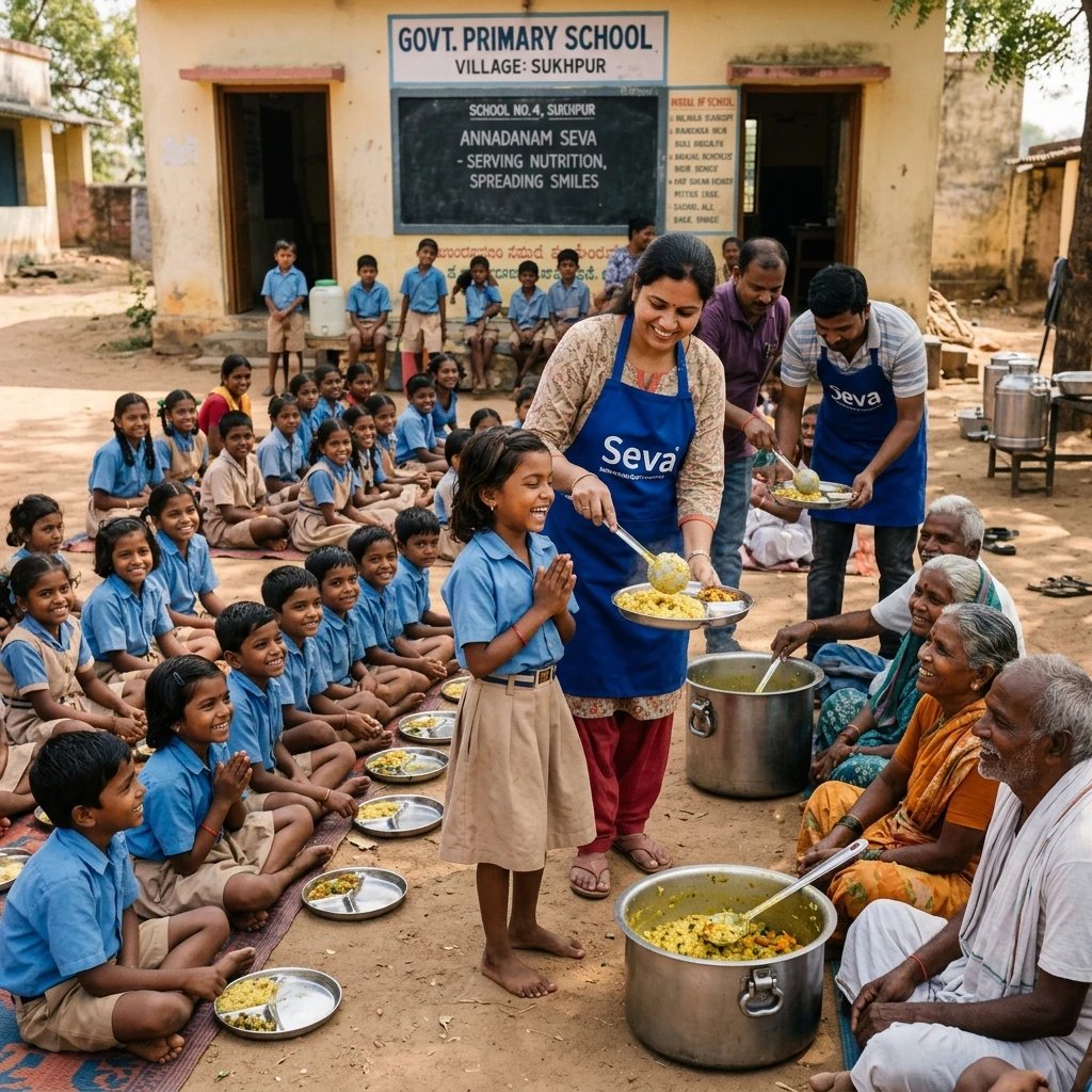 Annadanam Meal Distribution